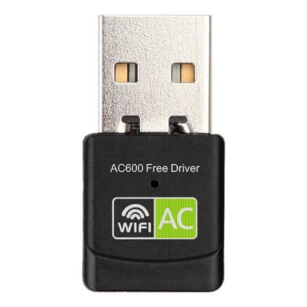 Sort ABS-material + USB-hoved dobbelt frekvens driverløs trådløst netværkskort mini USB netværkskort
