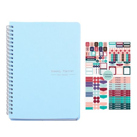 Ugentlig Planlægnings Notesbog, Daglig Planlægnings Notesbog, A5 Spiral To Do Liste Notesbog, Daglig Planlægnings Organisatorer, 52 Ugentlige Mål 