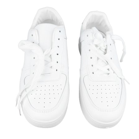 Platform Sneakers - Komfortable, åndbare, enkle, moderigtige og alsidige fritidssko til udendørs brug - Hvid - EU-størrelse 42