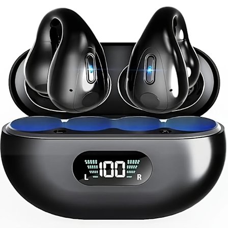 Benledningshörlurar Trådlösa Aktiv Samtalsbrus För IPhone/Android Svart