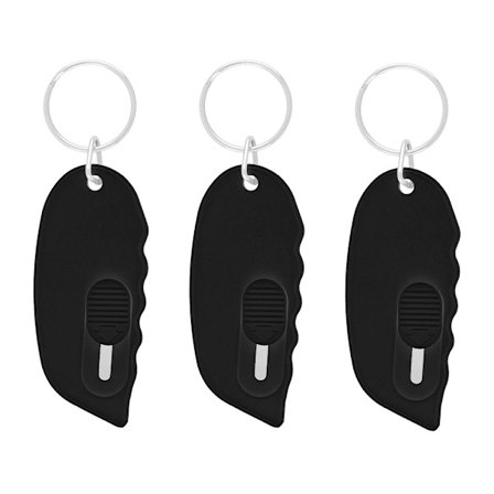 3-pack minileikkurit avaimenperällä varustettuna