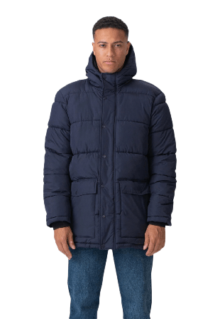 TeeShoppen Lång Pufferjacka Vinterjackor Herr L