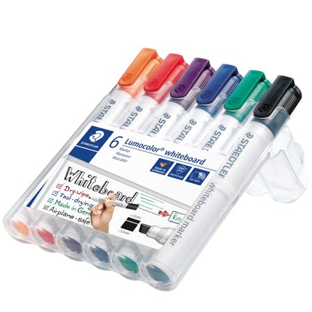 Staedtler 6-pack Lumocolor Whiteboard Chisel