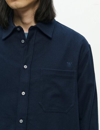 WOOD WOOD Wwcooper Shirt 25235 - Navy - L