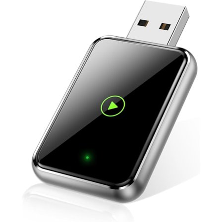 CarPlay Trådløs Adapter til iPhone - Plug-and-Play Opsætning, Bred Kompatibilitet med iPhones der kører iOS 12+ (Kun til iPhone)