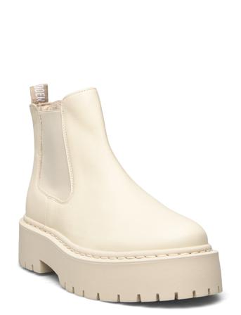 Veerly Bootie Shoes Chelsea Boots Creme Steve Madden
