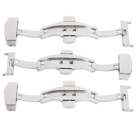 3 stk. rustfrit stål urspænde, deployant spænde urrem spænde udskiftningstilbehør