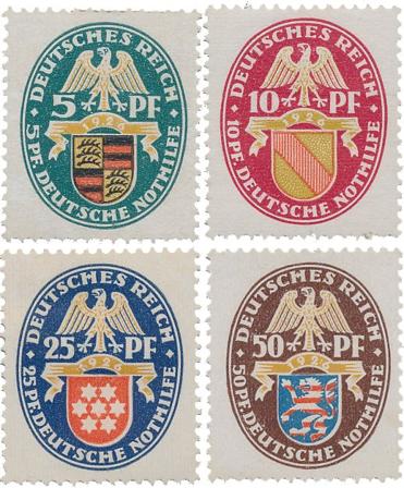 Tyske Rige 1926 - MICHEL 398-401 - Ubrugt