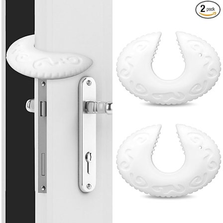 Tåligt dörrstopp i silikon för att skydda barns fingrar från att klämmas, anti-smäll dörrstopp för att förhindra fingerskador och låsning