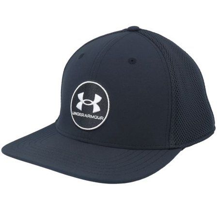 Under Armour - Svart fitted Keps - M Iso-chill Drive Mid Str Black Fitted @ Hatstore
