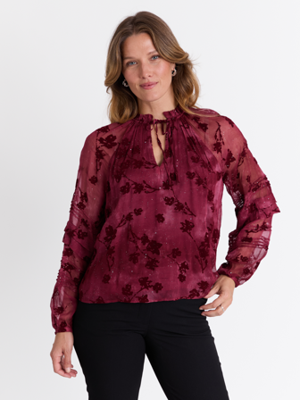 MATCH - Andrea bluse - Marie Philippe - Str. 40 - Dame - Skjorter & Bluser - Rosa - 100% viskose