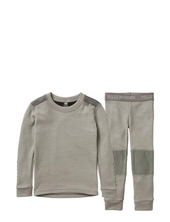 K Lifa Merino Set Base Layers Base Layer Sets Grå Helly Hansen*Betinget Tilbud