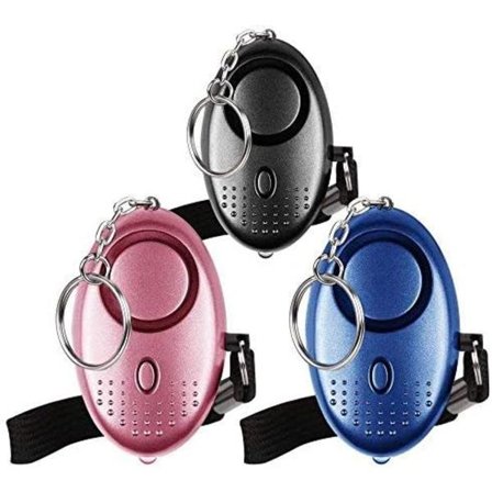 Personlig sirene med fjernbetjening, LED-lys 140dB sikkerhedsalarm til kvinder og ældre, kompakt og diskret bærbar sirene til vandreture