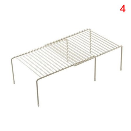 Skåp Hyllorganisatorer Stapelbar expanderbar set av 2 metall köksbänk metall hyllor