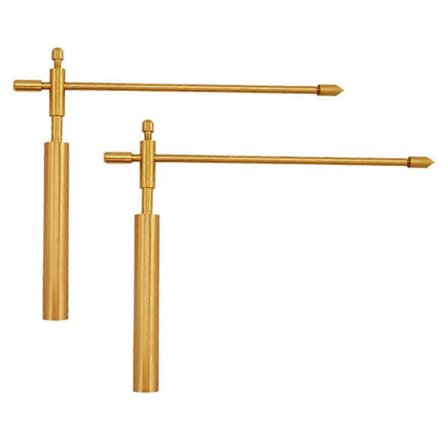 2 stk. Kobber Drage Søger Dowsing Boks Udendørs Energi Vand Divination Justerbar Detektor Måling Aftageligt Værktøj Fotofarve