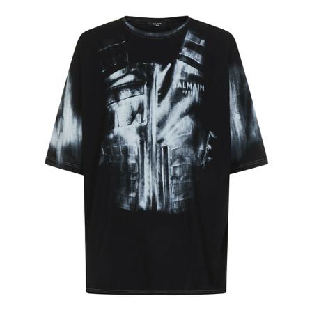 Balmain T-Shirts Sort, Herre