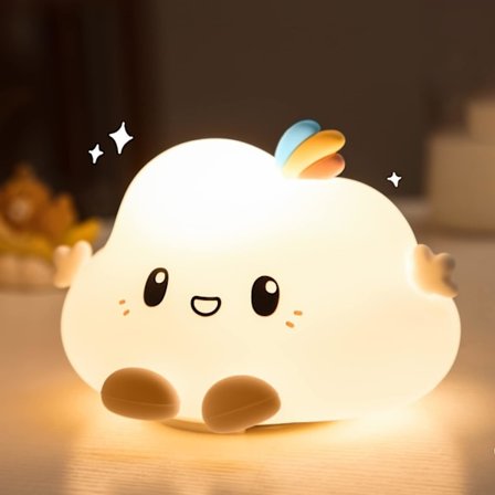 Kids Night Lights For Kids Room, Cute Baby Night Light, Toddler Night Lights, Rechargeable Night Light For Girls, Kawaii Silicone Cloud Night Light