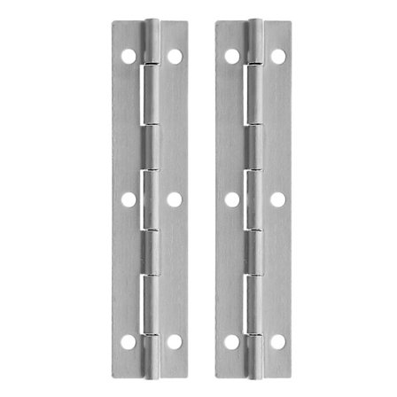 2 stk. Pianohengsler Rustfritt Stål Hengsler Kraftige Kontinuerlige Hengsler Skapbeslag