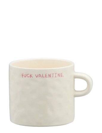 Anna + Nina Fuck Valentine Mug - Cream - 50 CL