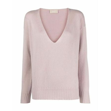 Drumohr V-neck Strik Pink, Dame Striktrøjer