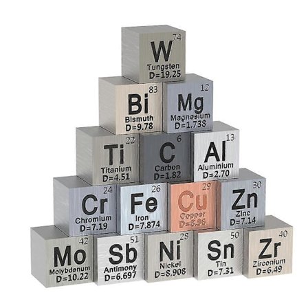 15-delad metallkubuppsättning - Perfekt för vetenskapsentusiaster