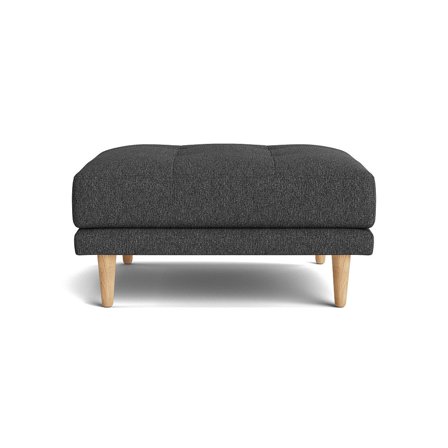 Cali Puf Hygge Mørkegrå 81x71x40cm - Funktionalistisk & Elegant Puf - Perfekt som Hvile- eller Siddeplads - Mørkegrå