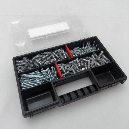 Sormat 960916 Lajitelmapussi levytulppa, 200 kpl pakkaus, Kiinnitys