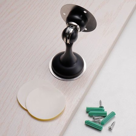 Magnetic Door Stop, Door Stopper for Bottom of Door Heavy Duty, 2 Pack