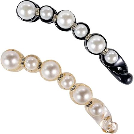 Pære banan hårklemme, perle banan hårklemmer til hår, hestehale pære banan, hårklo klemme hår tilbehør, barrettes til kvinder sport yoga ansigtsvask