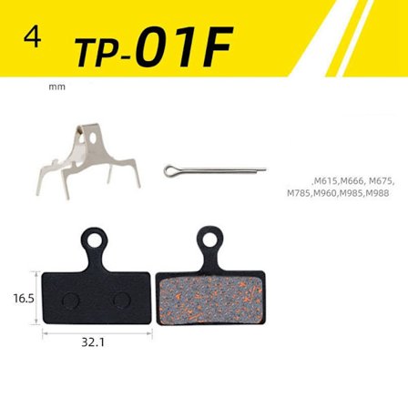 Cykelbromsbelägg MTB Cykelskiva 4 4