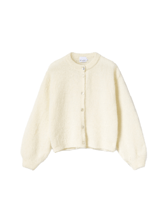 Noella Kae Knit Cardigan - Oyster Tröjor Dam Beige XS/S