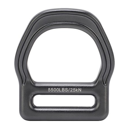 D-ring enkelt slidsede aluminium 25KN karabinhage til udendørs aktiviteter
