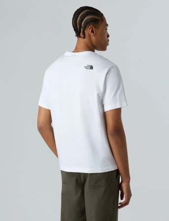 The North Face M Mountain Logo Relaxed S/S Pocket Tee - White - XL