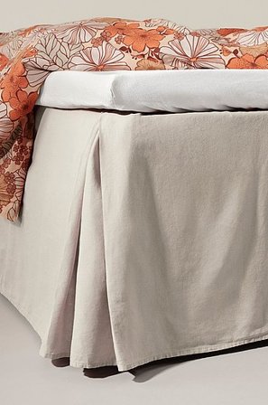 Jotex - Bettbehang Hanfmischung Höhe 60 Cm Leinenbeige - HANNAH - Kaufe Betthussen bei Jotex