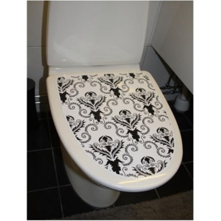 Damast Toalettdekor Toalett dekor
