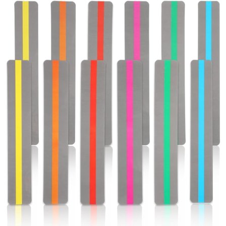 12 stk. Lesehjelpemidler, Dysleksi Lesehjelpemidler Fargede Overlays Bokmerke Markeringsstriper Bokmerker Hjelp med Dysleksi for Barn [qb]