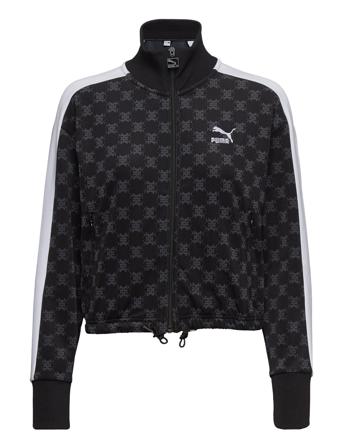 T7 Aop Track Jacket Sweat-shirt Tröja Svart PUMA