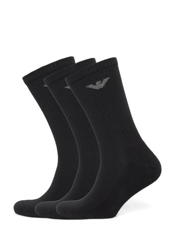 Men's Knit Short Socks Black Emporio Armani