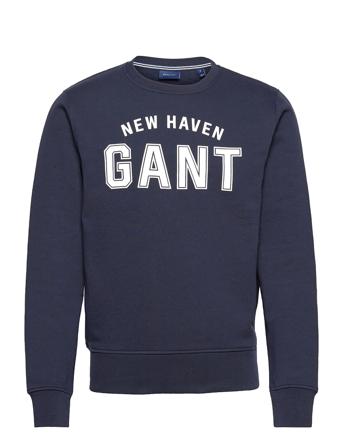 Logo C-Neck Sweat Blue GANT