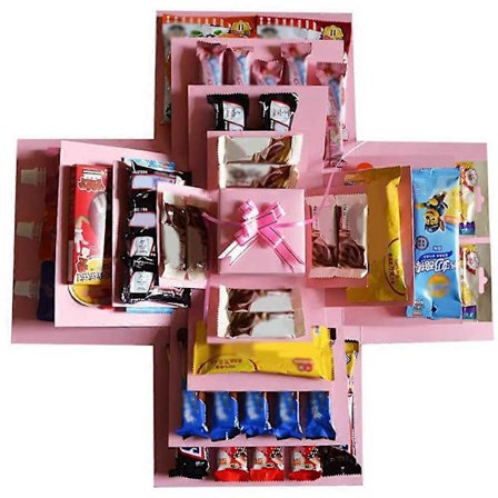 5-lagers set med Snack Explosion Box Candy Explosion Box DIY Presentförpackning