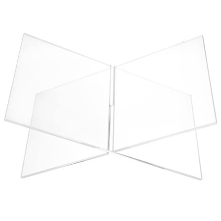Läpinäkyvä akryylinen kirjanpidike Kirjanäyttöteline Lukeminen Akryylinen kirjanpidike X-muotoinen esittelyteline Kuvien, kirjojen ja nuottien 