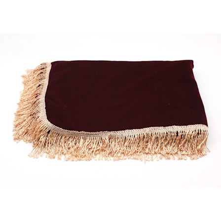 Klaverhalvbetræk i rød plys - Beskyttelse mod støv