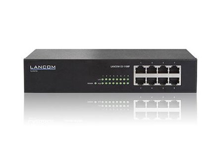 LANCOM GS-1108P - switch - 8 porter - ikke-styrt - rackmonterbar