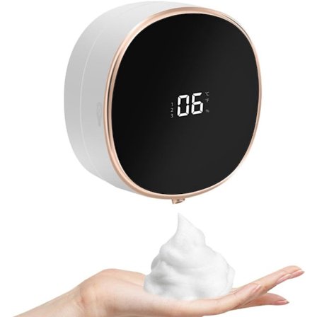 Sæbedispenser - USB genopladelig - det perfekte tilbehør til kontoret, køkkenet og badeværelset.