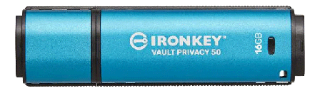 Kingston IronKey Vault Privacy 50C - USB-flashstasjon - 16 GB - TAA-samsvar
