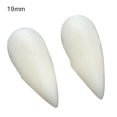 2 stk. 13/15/17/19mm Halloween Fake Vampyrtenner Hoggtenner Propp Festdekor TSUNDEAU