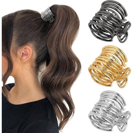 Hårklemmer - 3 stk - Sklisikre klemmer - Hårklype - Hårnål - Hårnåler - Sklisikre klemmer