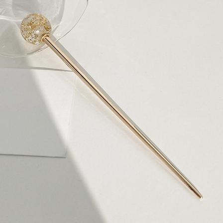 Hårpinde Hårspisepinde Enkelhed Smukt hårnål Hårfremstillingstilbehør til kvinder pige Gold