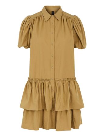 Yasjanni Ss Dress - Icon S. Dresses Shirt Dresses Brun YAS