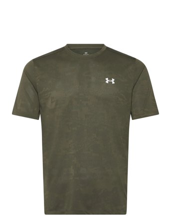 Ua Tech Vent Jacquard Ss Tops T-shirts Short-sleeved Khaki Green Under Armour